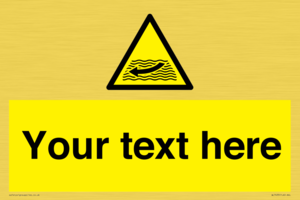 Custom Warning strong river flows